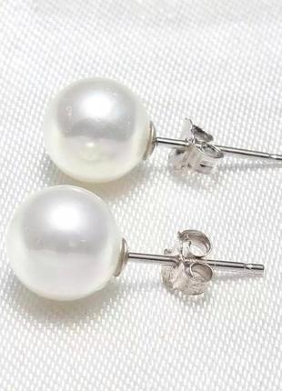Серьги жемчуг,подарок при покупке любой вещи в нашем магазинчике