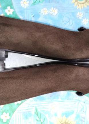 Туфли замшевые коричневые aerosoles-37р.сша.2 фото