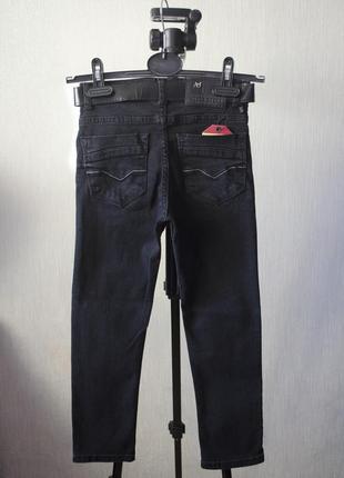 Нові круті чорні джинси з ременем та утяжками на хлопчика altun2 фото