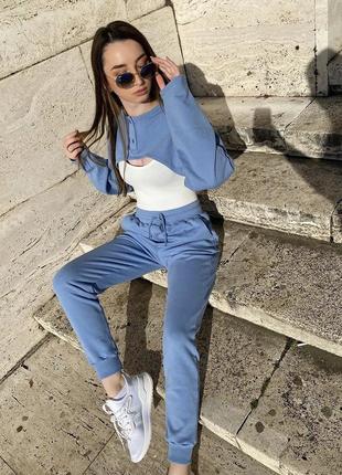 Кофта муфта блакитна, голубая кофта dilvin