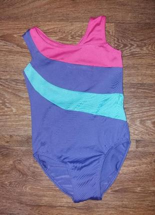 Трико боди купальник для танцев гимнастики тренировок выступлений для девочки