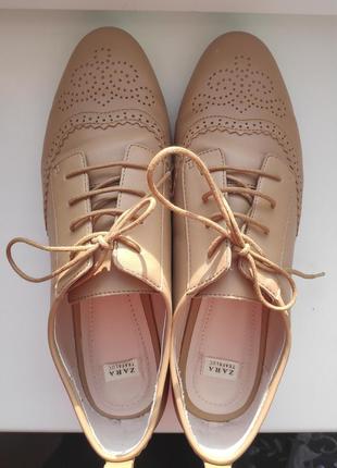 Красивые туфли на шнуровке 🔥zara🔥 trafaluc обувь туфли женские6 фото