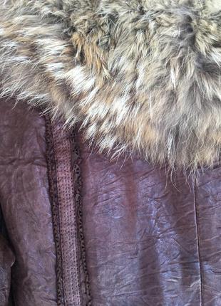 Куртка кожаная на меху adamo10 фото