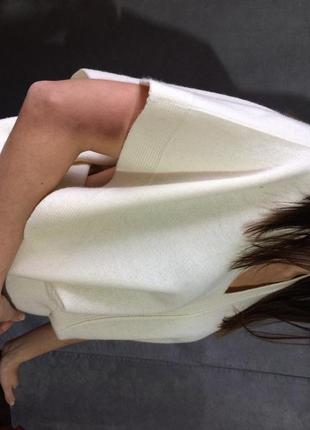 Шерстяной белый жилет 3