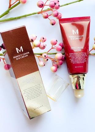 Бб крем missha m perfect cover bb cream spf42 50 мл тональный крем корейская косметика