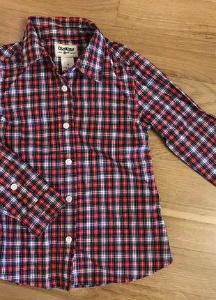 Рубашка в клетку osh kosh 98-104 бу