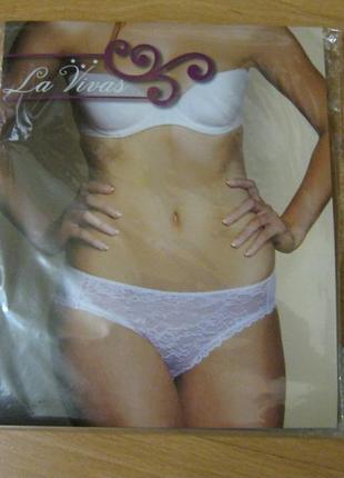 Новые трусики  польша / хлопок/кружево