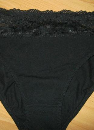 Женские новые трусы / кружево / высокие