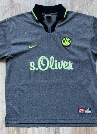 Винтажная футбольная джерси nike borussia dortmund away football shirt 1997/98