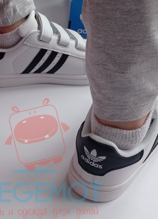 Кроссовки adidas мальчику девочке адидас суперстар adidas superstar 22-34р.3 фото