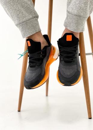 Отличные мужские кроссовки clog adidas alphaboost чёрные2 фото