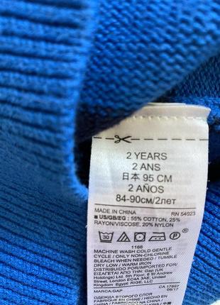 Свитер gap на мальчика 2года 3