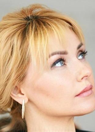 Серьги медзолото