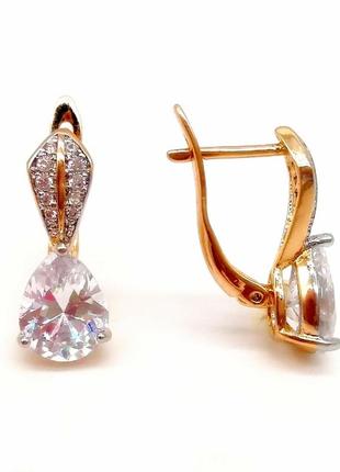 Серьги медзолото