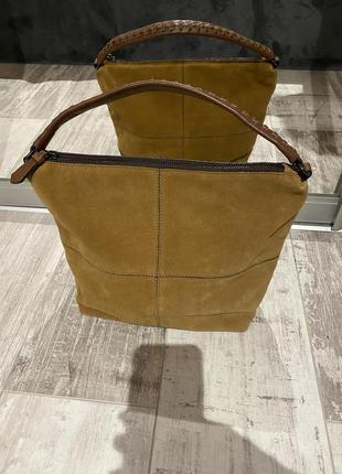 The bag-замшевая сумка с короткой ручной
