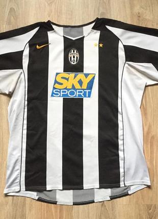 Мужская футбольная джерси nike juventus 2004/2005 home football soccer shirt jersey