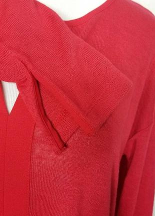 Блуза - пуловер, кофточка, облямована шифоном , розмір xs на 42-46рр5 фото