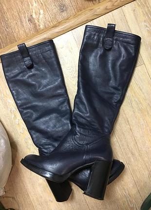 Сапоги зима кожаные