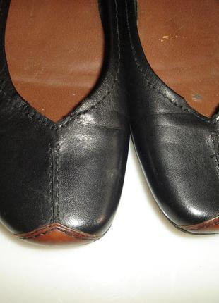 Tamaris кожаные туфли лодочки мокасины р 39, стелька 25,5 см5 фото