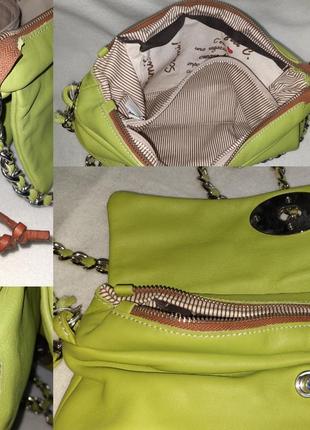 Жіноча сумка крос-боді genuine leather італія6 фото