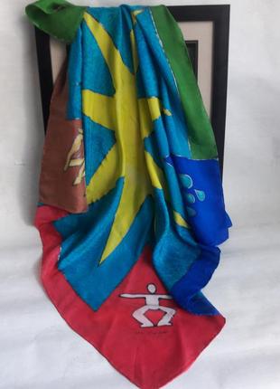 Шовковий хустку ручного розпису