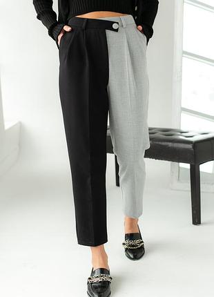Классические брюки с разными штанинами 💣