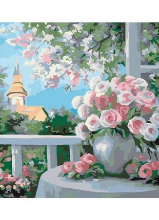 Картина по номерам шарм цветущего сада ид