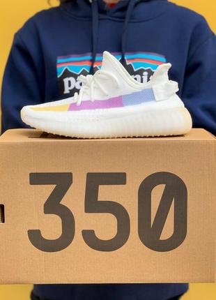 Кроссовки adidas yeezy boost 350 v2 full white адидас изи кросівки жіночі адідас ізі6 фото