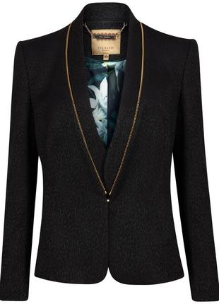 Піджак, жакет бренд ted baker shila leopard jacquard jacket