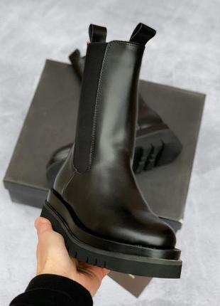 Черевики bottega veneta black boots боттега венета черевики жіночі3 фото