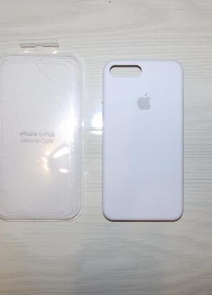 Чехол apple iphone 8plus/7plus silicone case white2 фото