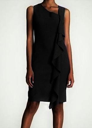 Маленькое черное платье с воланом во всю длину "10" usa