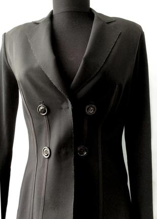 Элегантный пиджак c  шелковой окантовкой,  премиум бренду  marc cain, германия5 фото