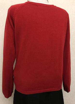 Красный свитер,джемпер,кофта,реглан,defacto studio,2 фото