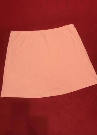 Нежно-розовая юбка из хлопка