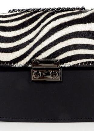 Сумочка жіноча з натуральної шкіри pony. італія