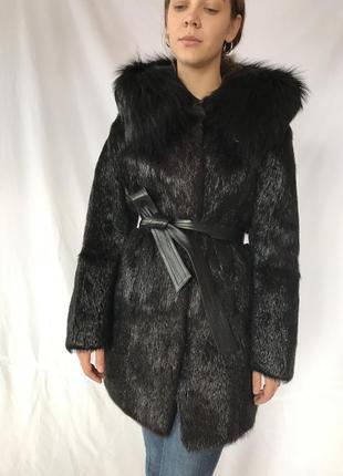 Шуба натуральна, нутрія, єнот