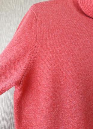 Кашемировый свитер кораллового цвета5 фото