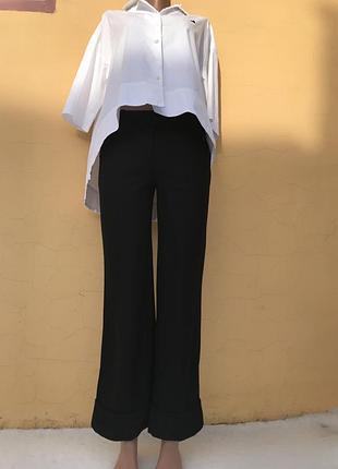 Чёрный штаны клёш от h&m