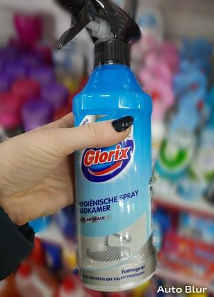 Glorix спрей пена для чистки ванной туалета душа уборки от известкового налета плитки