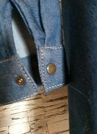 Платье женское из джинсовой ткани6 фото