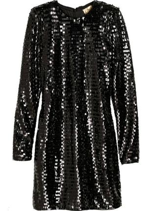 Платье в пайетках от hm