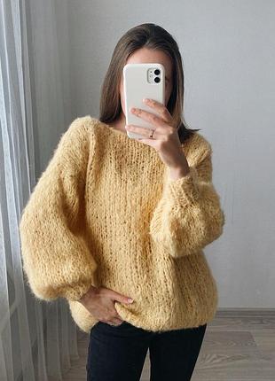 М'який оверсайз светр з вовни альпака4 фото