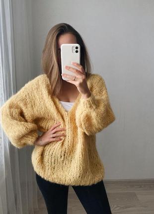 М'який оверсайз светр з вовни альпака3 фото