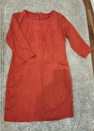 Платье замш