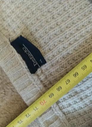 Мужской свитер песочногг цвета крупной вязки9 фото