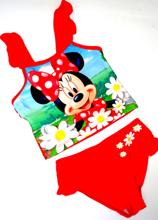 Раздельный купальник disney 3-4г  минни (идеал)