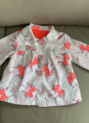 Disney ветровка с мини на флис на 9-12 мес