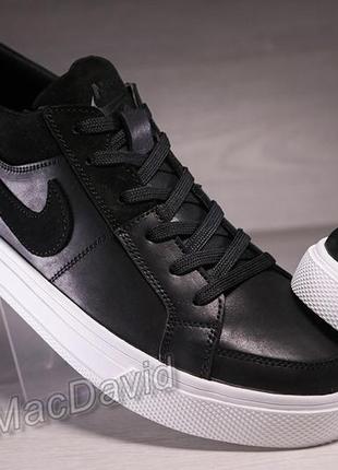 Кроссовки кеды мужские кожаные nike air force10 фото