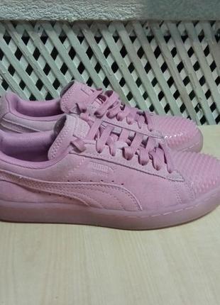 Рожеві кросівки puma suede jelly 365859 03 оригінал3 фото